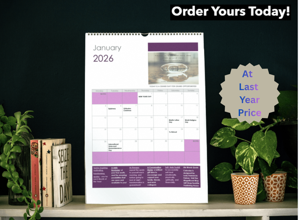 2026 Life Words Quotes Calendar